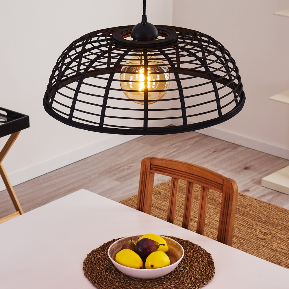 Mongolei Hängeleuchte Schwarz, 1-flammig main product photo