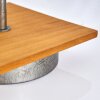 Shiburg Tischleuchte Holz dunkel, Silber, 1-flammig