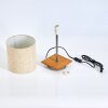 Shiburg Tischleuchte Holz dunkel, Silber, 1-flammig