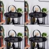Gourguel Tischleuchte Schwarz, 1-flammig