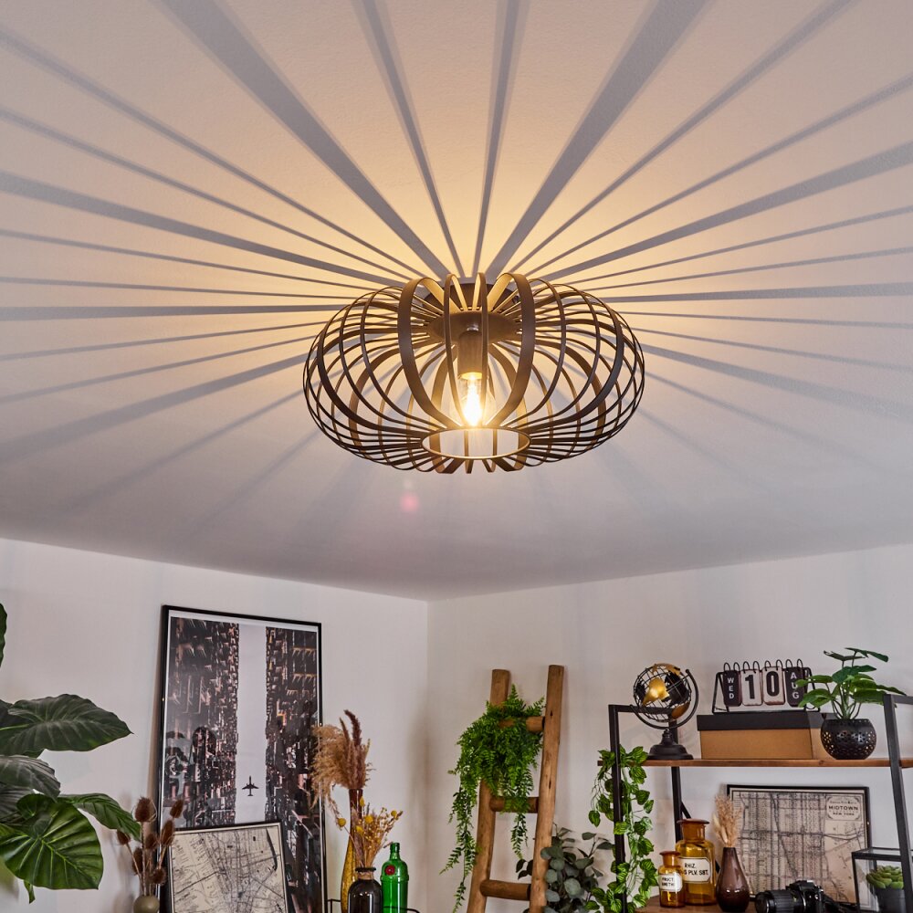 Oravi Deckenleuchte Schwarz, 1-flammig