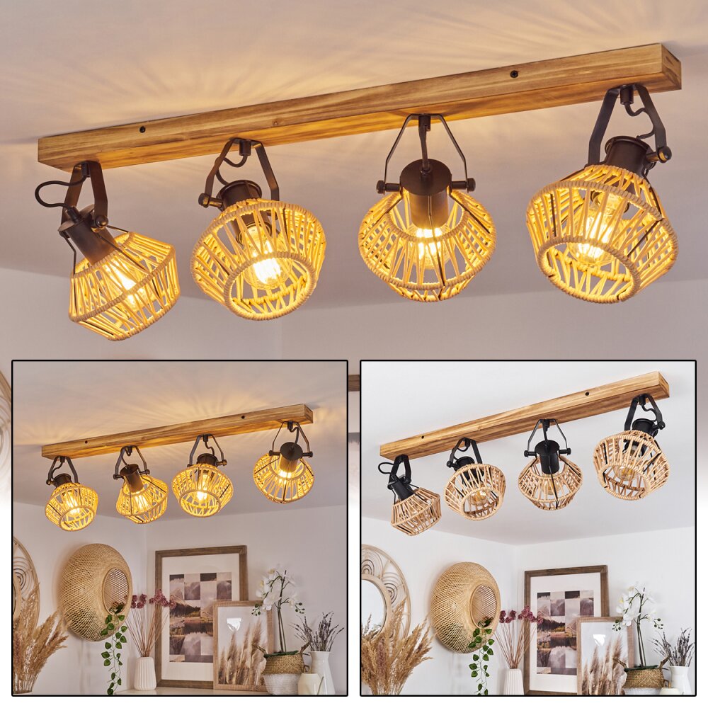Auboncourt Deckenleuchte Naturfarben, 4-flammig main product photo
