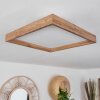 Longvic Deckenpanel LED Braun, Holzoptik, Schwarz, 1-flammig