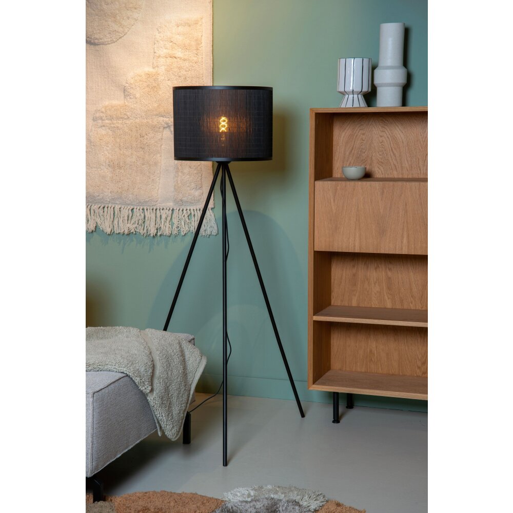 Lucide TAGALOG Stehleuchte Schwarz, 1-flammig main product photo