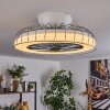 Burmeister Deckenventilator LED Weiß, 1-flammig, Fernbedienung