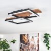 Narangera Deckenleuchte LED Braun, Holzoptik, Schwarz, 1-flammig