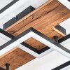Narangera Deckenleuchte LED Braun, Holzoptik, Schwarz, 1-flammig