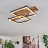 Narangera Deckenleuchte LED Braun, Holzoptik, Schwarz, 1-flammig