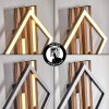Ellekilde Wandleuchte LED Braun, Holzoptik, Schwarz, 1-flammig