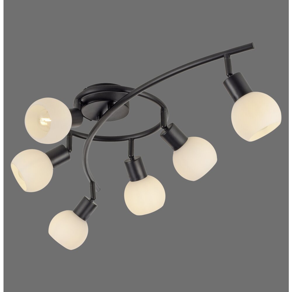 Leuchten Direkt LOKI Deckenleuchte LED Schwarz, 6-flammig main product photo