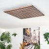 Tandragee Deckenpanel LED Holzoptik, Schwarz, 1-flammig