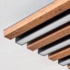 Tandragee Deckenpanel LED Holzoptik, Schwarz, 1-flammig