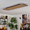 Tandragee Deckenpanel LED Holzoptik, Schwarz, 1-flammig