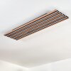 Tandragee Deckenpanel LED Holzoptik, Schwarz, 1-flammig