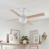 Deckenventilator Lenok mit Beleuchtung Ventilatorlampe Weiß Ø 106,6 cm mit Fernbedienung