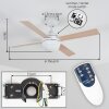 Deckenventilator Lenok mit Beleuchtung Ventilatorlampe Weiß Ø 106,6 cm mit Fernbedienung
