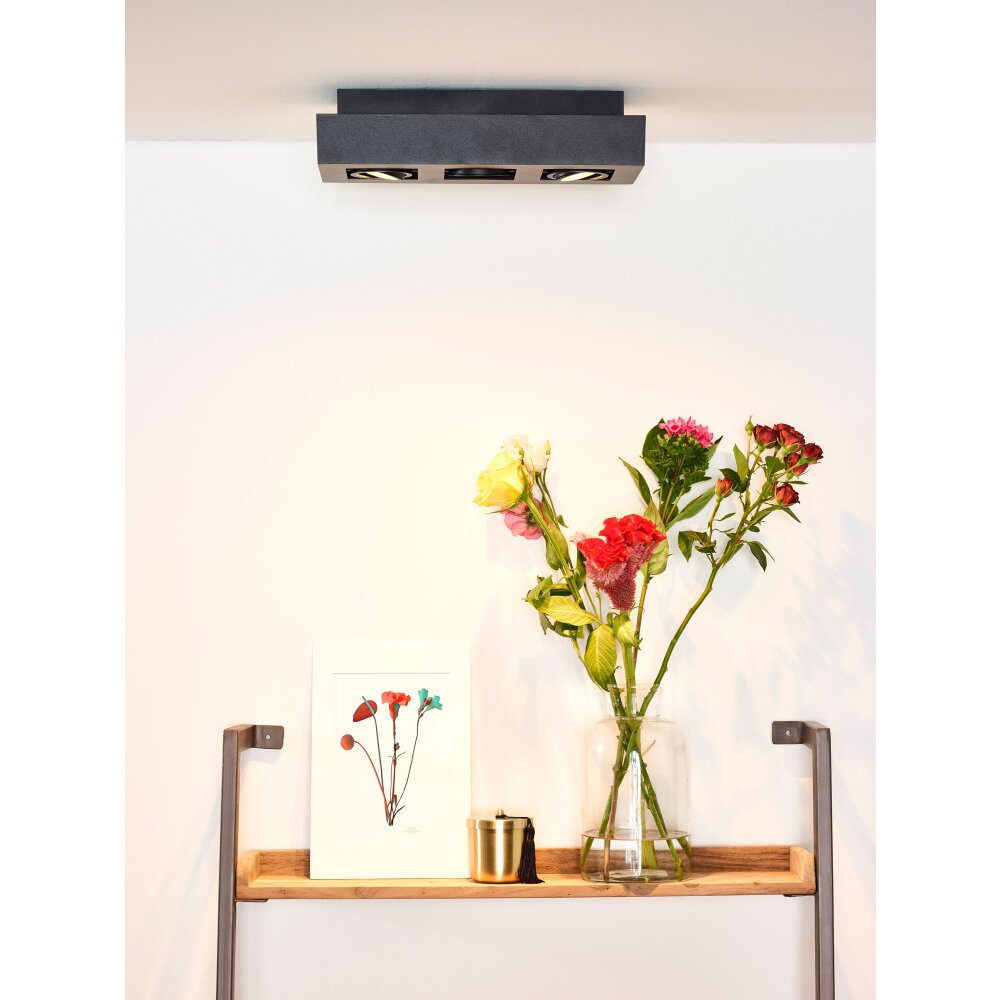 Lucide XIRAX Deckenspot LED Schwarz, 3-flammig main product photo