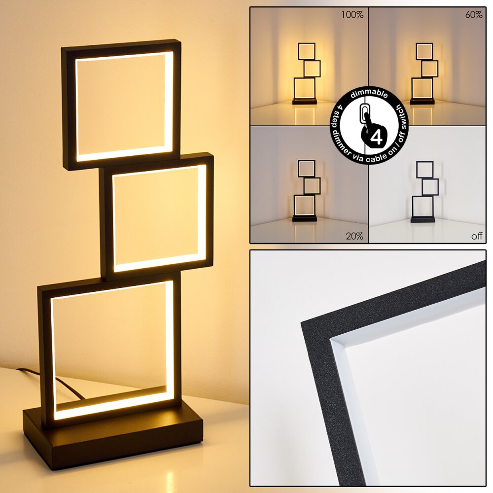 Bacolod Tischleuchte LED Schwarz, 1-flammig main product photo