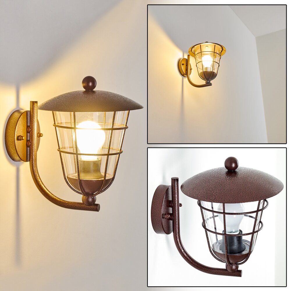 Sonvil Außenwandleuchte Braun, 1-flammig main product photo