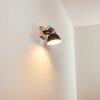 Orny Wandleuchte Anthrazit, Holz hell, 1-flammig