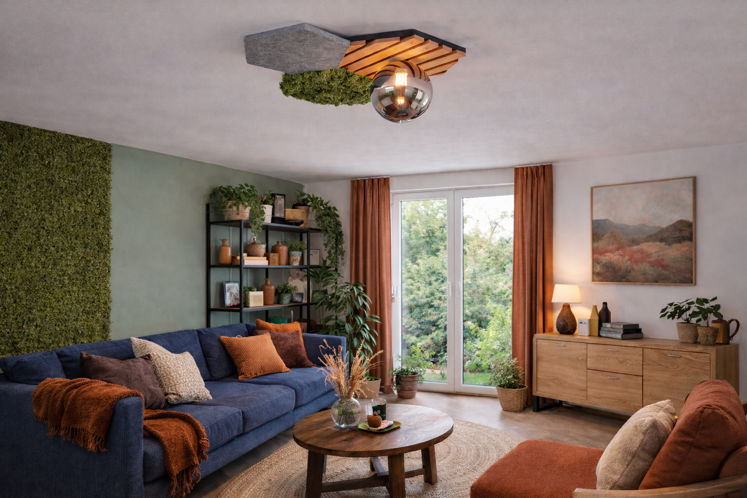 Biophilic Design Wohnzimmer