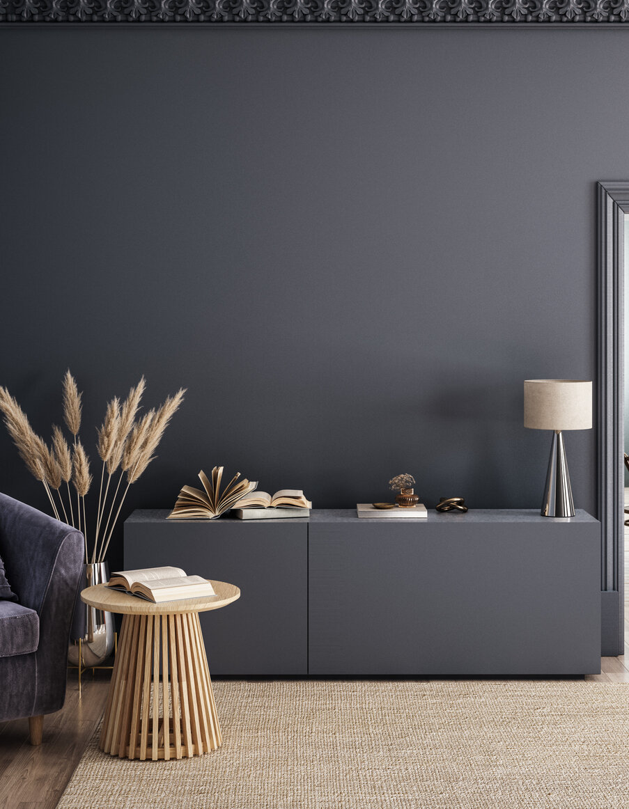 Dunkle Farben in monochromer Optik