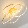 Glen Deckenleuchte LED Gold, 1-flammig, Fernbedienung
