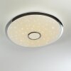 Alar Deckenleuchte LED Chrom, Weiß, 1-flammig, Fernbedienung