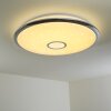 Alar Deckenleuchte LED Chrom, Weiß, 1-flammig, Fernbedienung