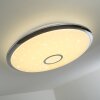 Alar Deckenleuchte LED Chrom, Weiß, 1-flammig, Fernbedienung