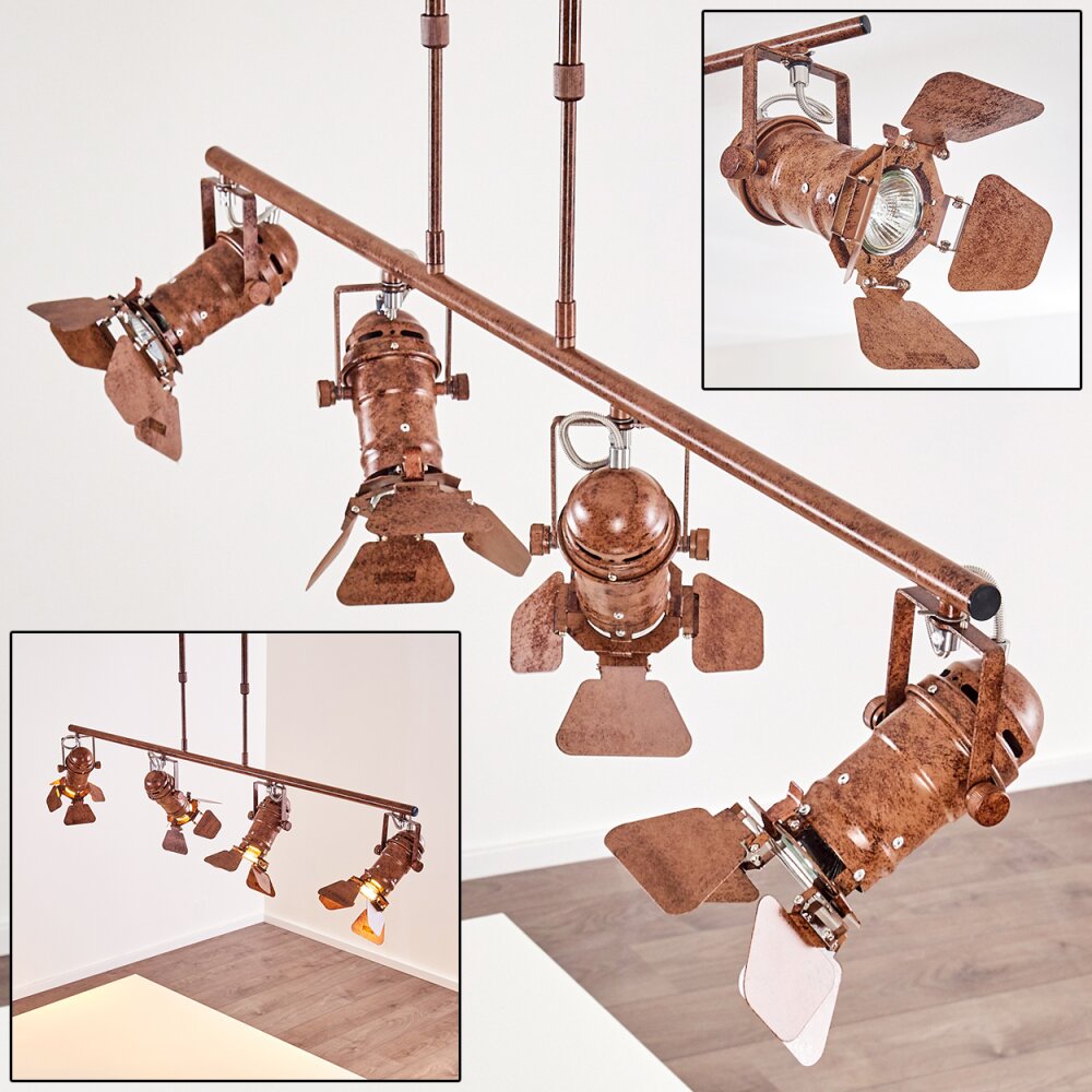 Lichinga Hängeleuchte Rostfarben, 4-flammig main product photo