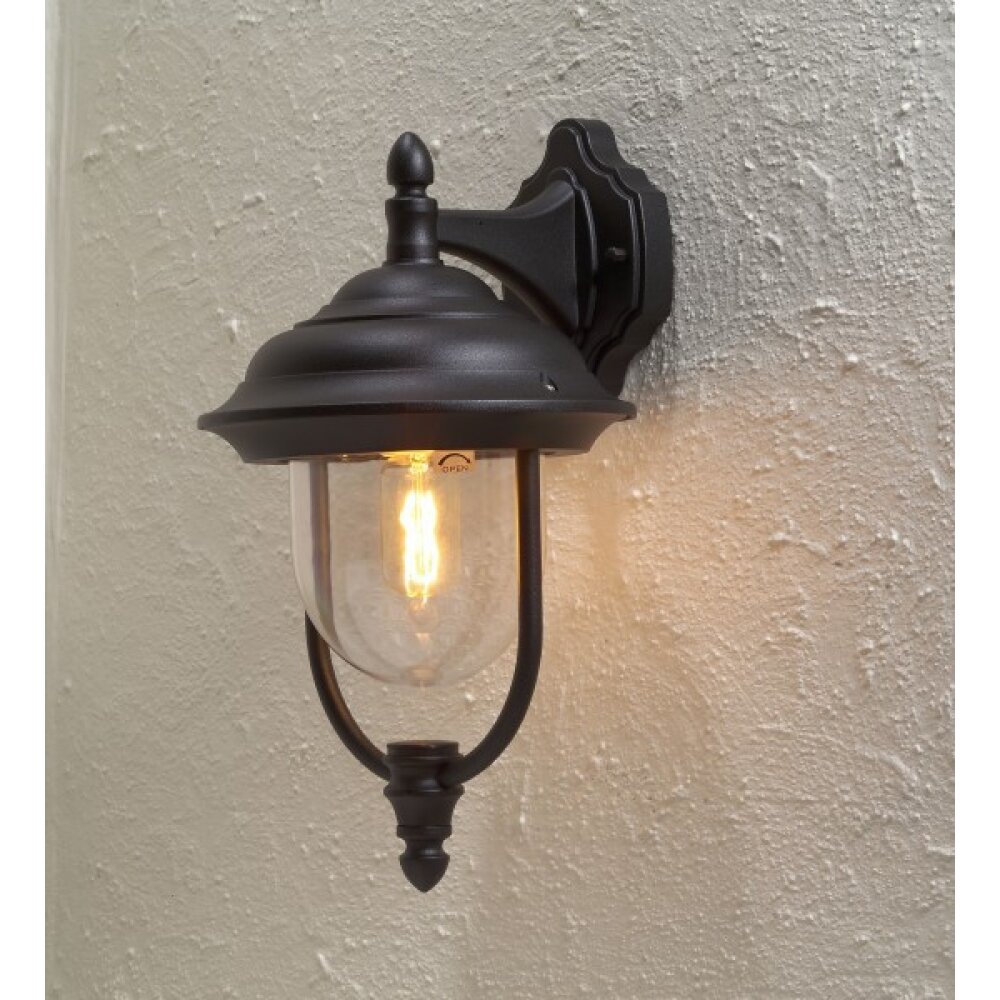 Konstsmide Parma Wandleuchte Schwarz, 1-flammig main product photo