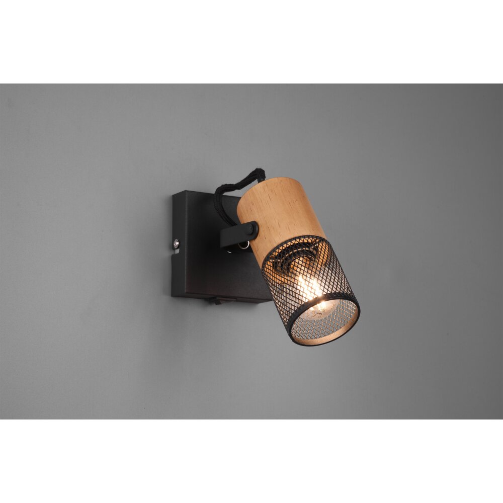 Trio Tosh Strahler LED Schwarz, 1-flammig main product photo