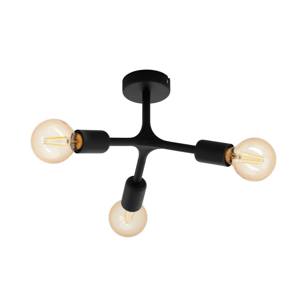 EGLO BOCADELLA Deckenleuchte Schwarz, 3-flammig main product photo