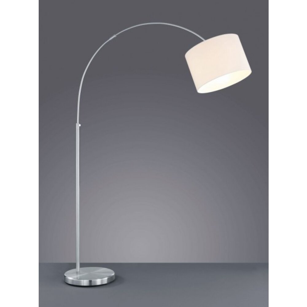 Trio Leuchten HOTEL Stehleuchte Edelstahl, Nickel-Matt, 1-flammig main product photo