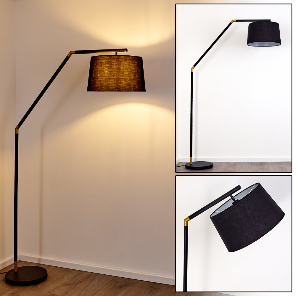 Kongakut Stehleuchte Gold, Schwarz, 1-flammig main product photo