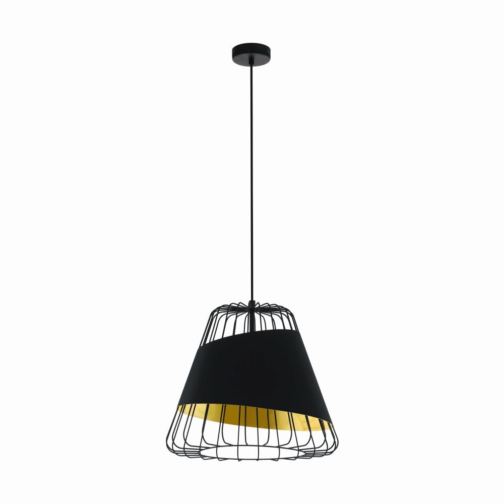 Eglo AUSTELL Hängeleuchte Schwarz, 1-flammig main product photo