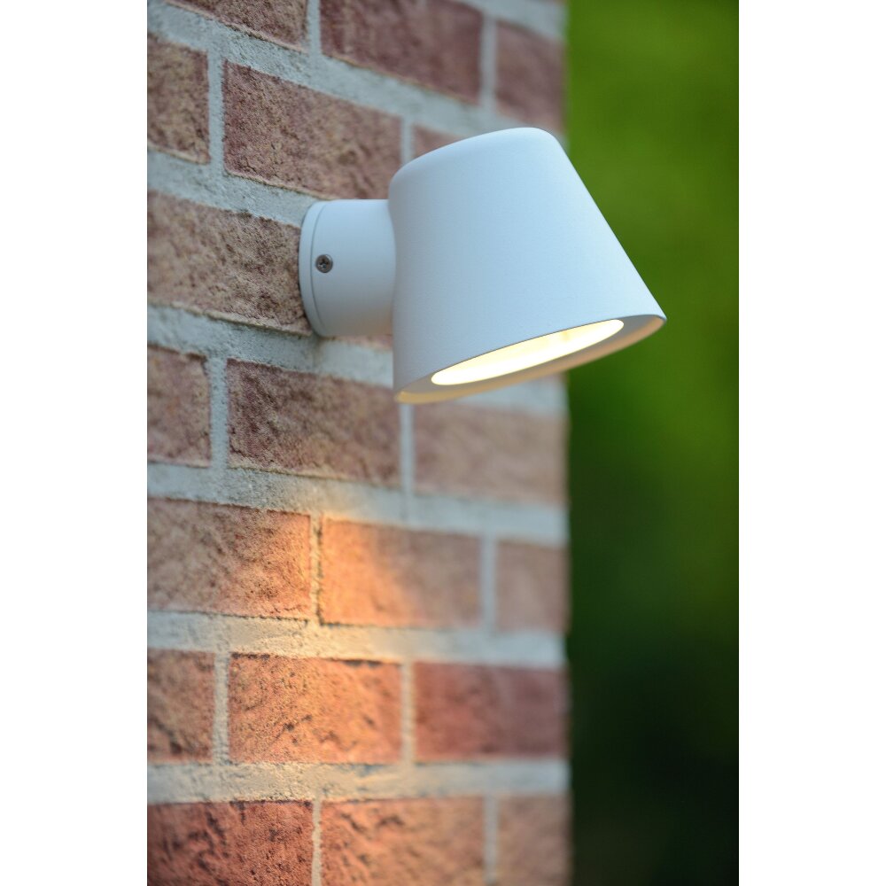 Lucide DINGO-LED Außenwandleuchte Weiß, 1-flammig main product photo