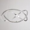 Saginaw Hängeleuchte LED Nickel-Matt, 1-flammig, Fernbedienung, Farbwechsler