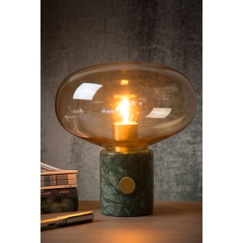 Lucide CHARLIZE Tischlampe Grün, Steinoptik, 1-flammig Lucide CHARLIZE Tischlampe Grün, Steinoptik, 1-flammig