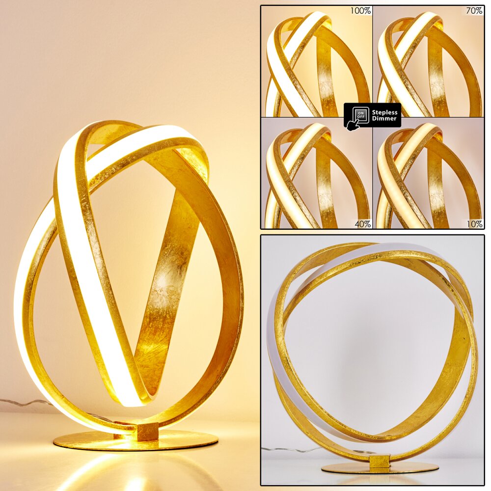 Woyens Tischleuchte LED Gold, 1-flammig main product photo