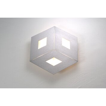 Bopp Leuchten BOX COMFORT Wandleuchte LED Silber, 3-flammig