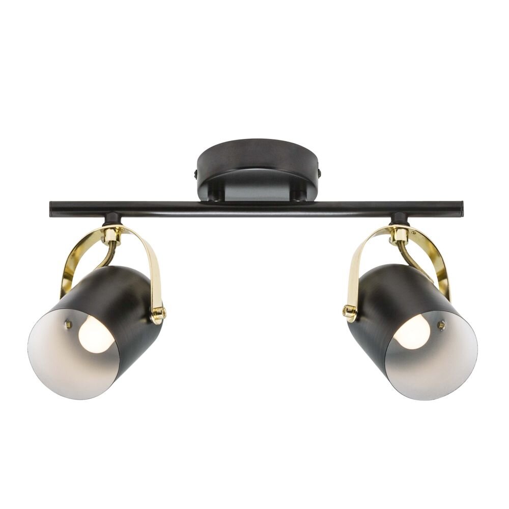 Nordlux LOTUS Deckenspot Messing, Schwarz, 2-flammig main product photo