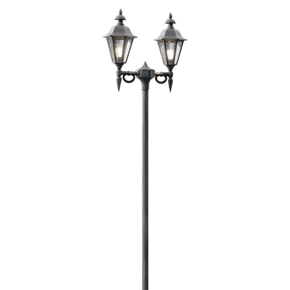 Konstsmide Pallas Leuchtenkopf Schwarz, 2-flammig main product photo