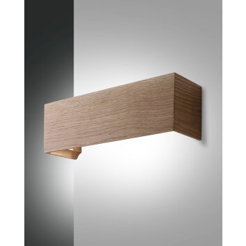 Fabas Luce Badia Wandleuchte LED Holz hell, 1-flammig