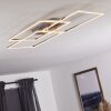 Cheka Deckenleuchte LED Aluminium, 3-flammig, Fernbedienung