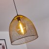Wesa Hängeleuchte Dunkelbraun, Nickel-Matt, 1-flammig
