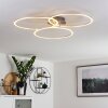 Johsa Deckenleuchte LED Nickel-Matt, Silber, 3-flammig