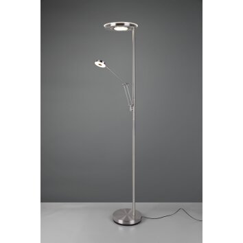 Trio Barrie Deckenfluter LED Nickel-Matt, 2-flammig