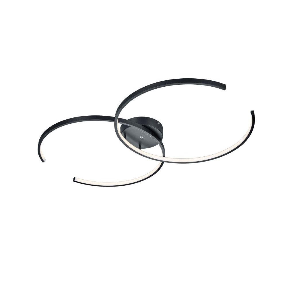 Trio Leuchten WIZ CITIZEN Deckenleuchte LED Schwarz, 2-flammig, Fernbedienung, Farbwechsler main product photo